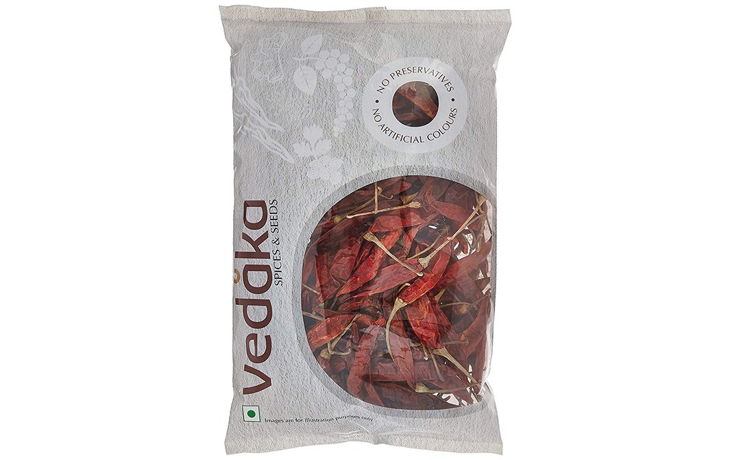 Vedaka Red Chilli (Lal Mirch)   Pack  500 grams